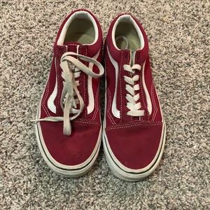 BURGANDY VANS